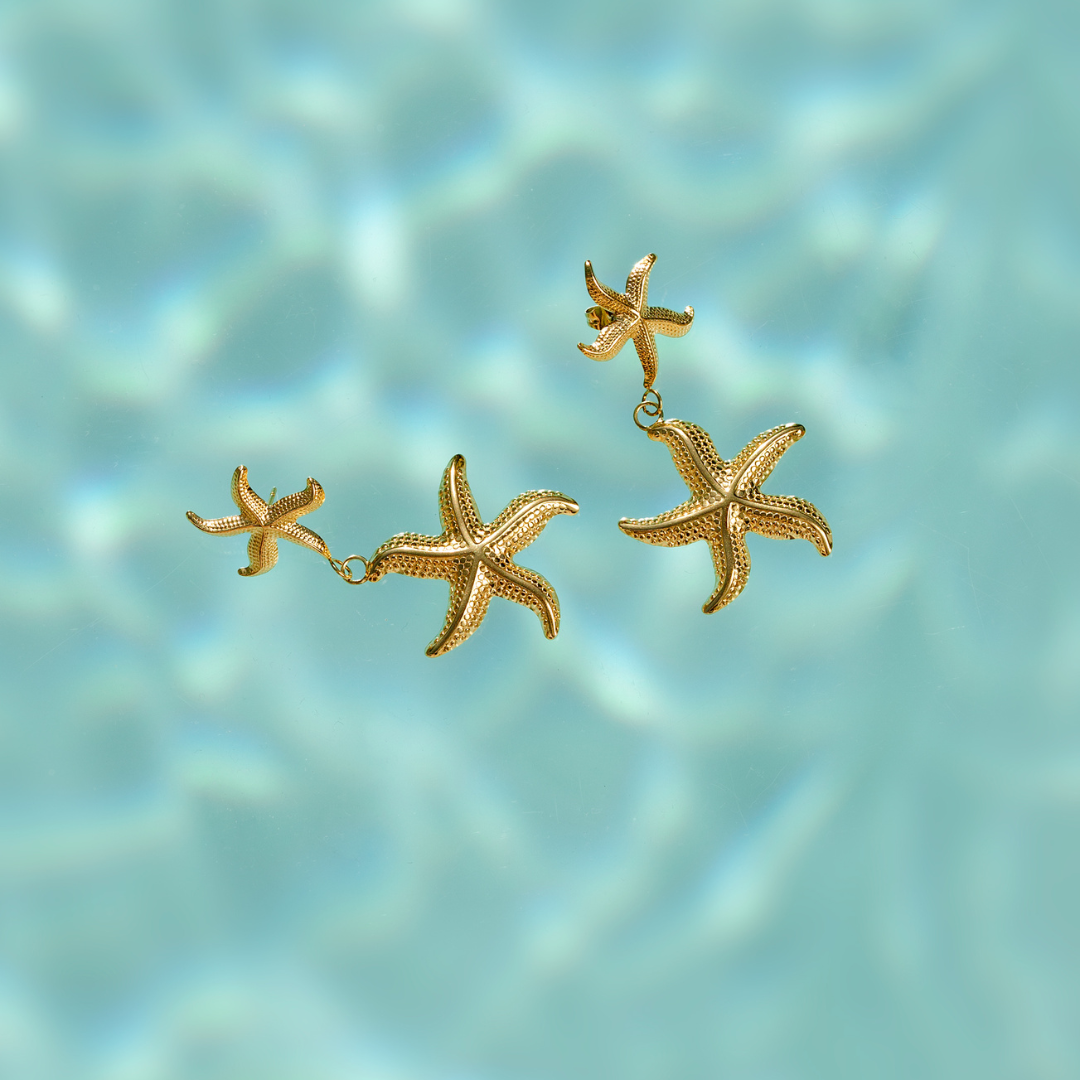 Starfish Studs Silver