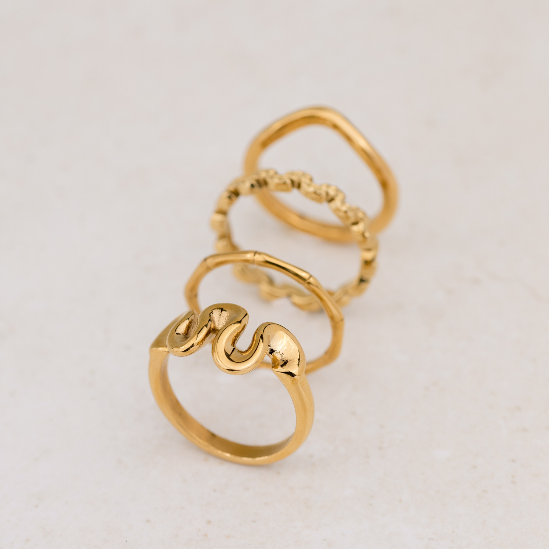 Branch Link Ring Rose Gold