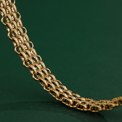 Bold Mesh Bracelet Gold