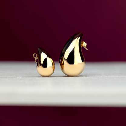 Droplet Studs Small Gold