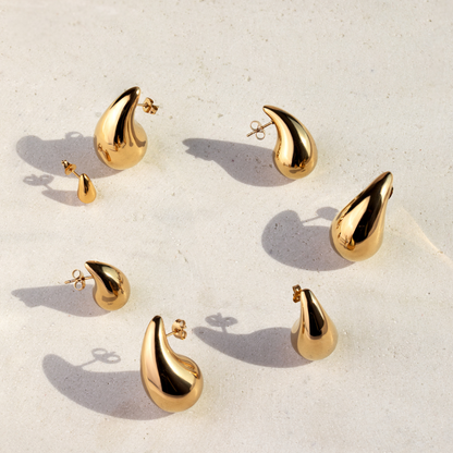 Droplet Studs Small Gold