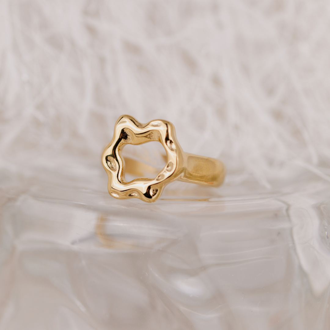 Melting Donut Ring Gold