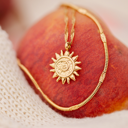 Sun Ray Necklace Silver