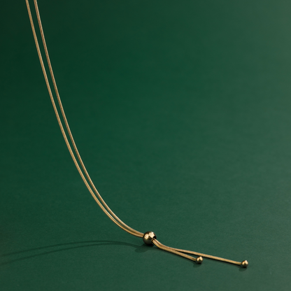 Simple Elegance Y-Necklace Rose Gold