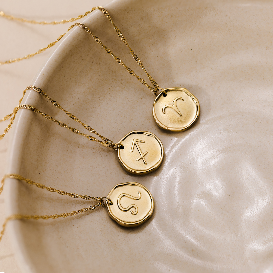 Zodiac Necklace – Aries Rose Gold