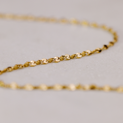 Tinsel Chain Bracelet Gold