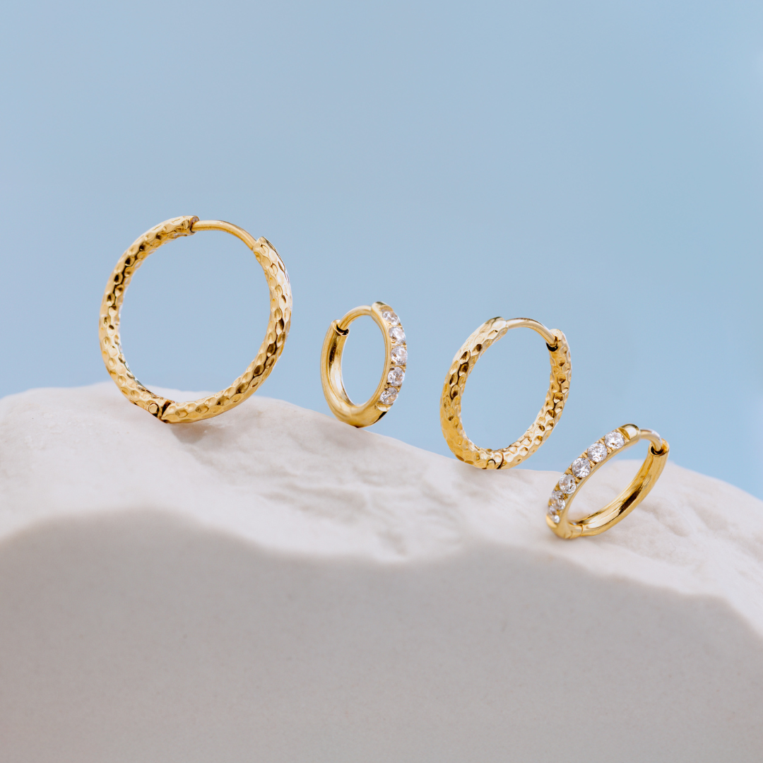 Prism Hoops Small Gold