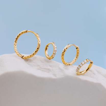 Prism Hoops Small Gold