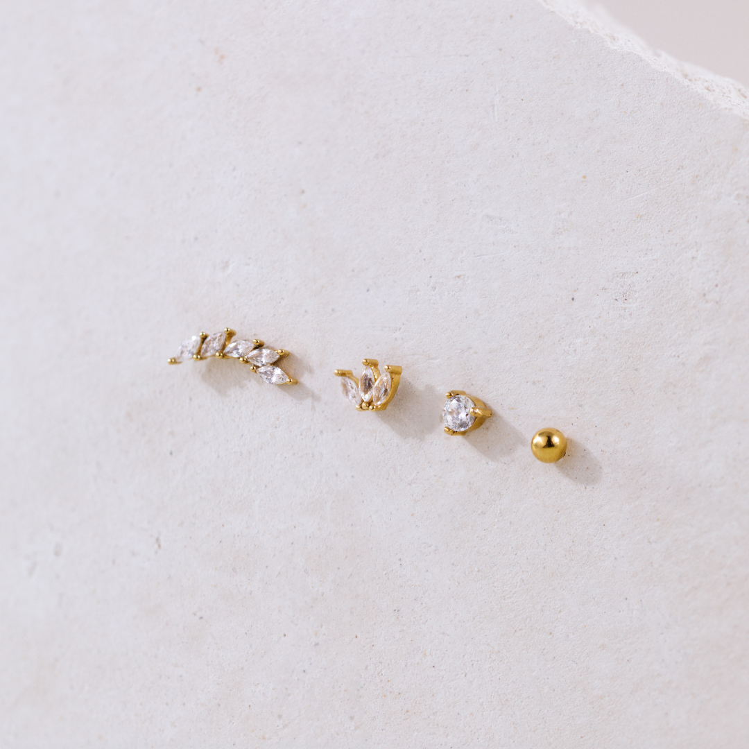 Royalty Studs Rose Gold