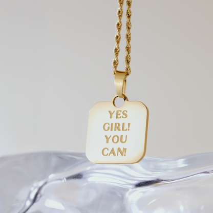 Yes girl! You can! Necklace Silver