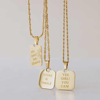 Yes girl! You can! Necklace Rose Gold