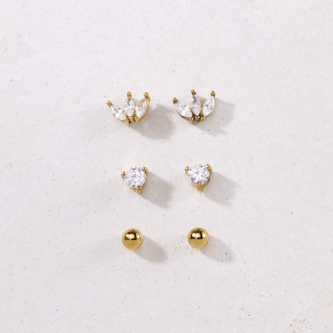 Royalty Stud Bundle Rose Gold