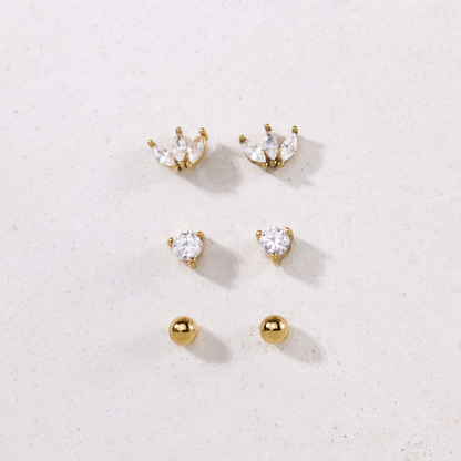 Royalty Stud Bundle Rose Gold