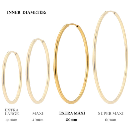 Extra Maxi Hoops Gold