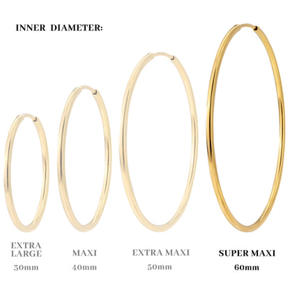 Super Maxi Hoops Silver