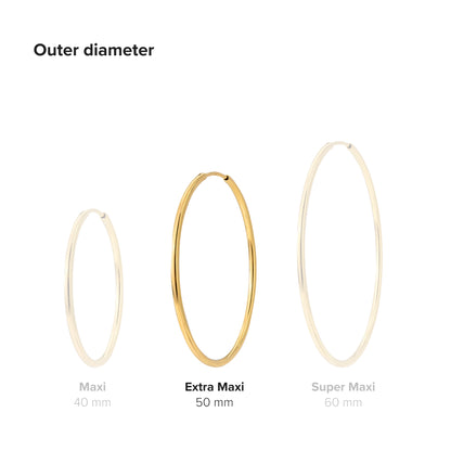 Extra Maxi Hoops Gold