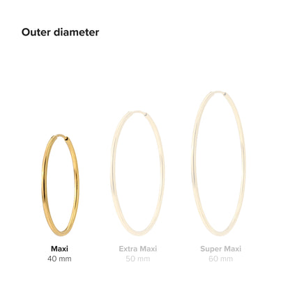 Maxi Hoops Gold