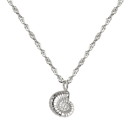 Shell Seeker Necklace Silver