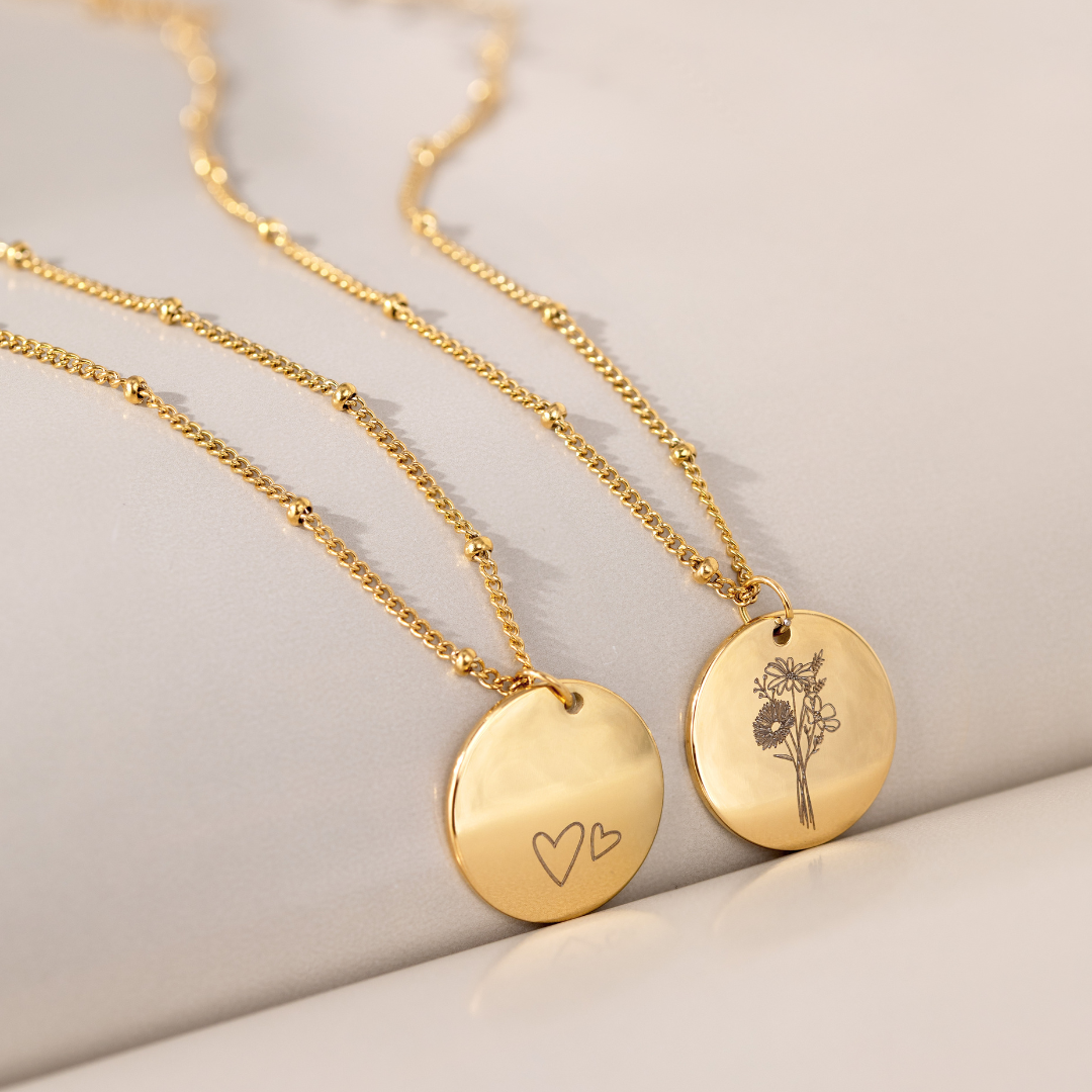 I love you mom Necklace Gold