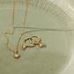 Flowery Necklace Rose Gold