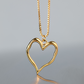 Melting Heart Necklace Silver