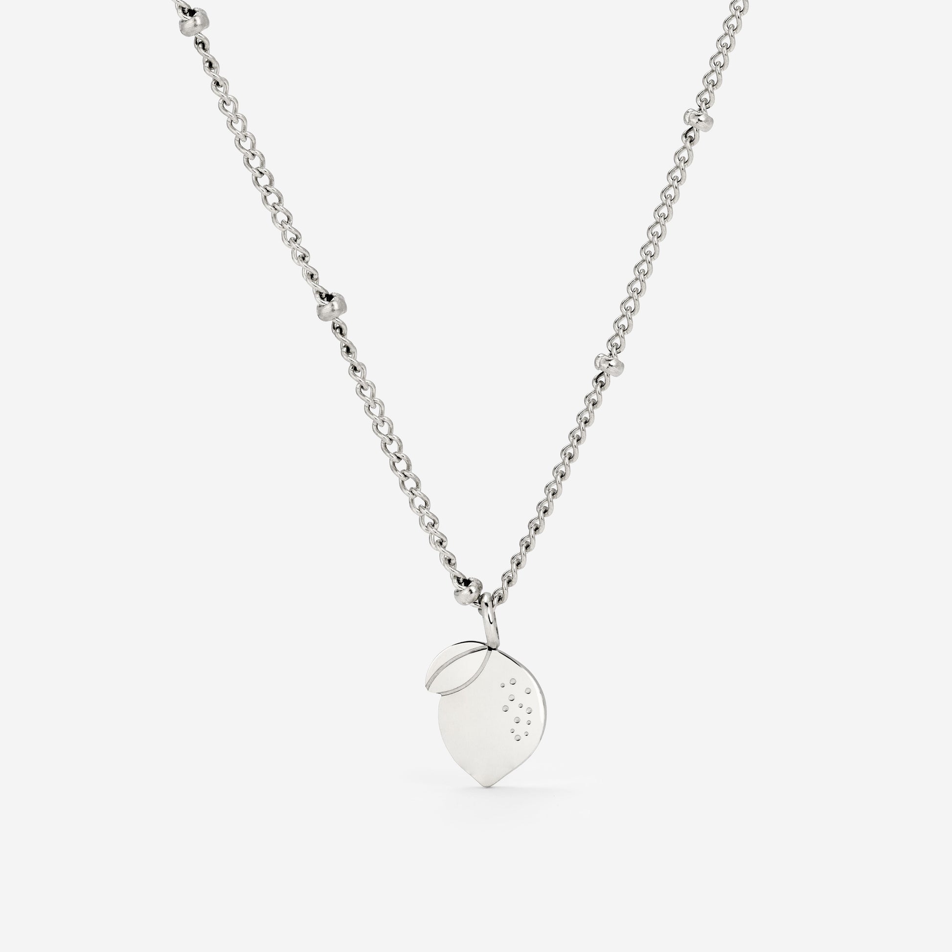 When Life gives you Lemons Necklace Silver