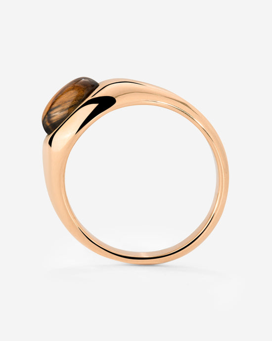 Tiger's Eye Ring Rose Gold