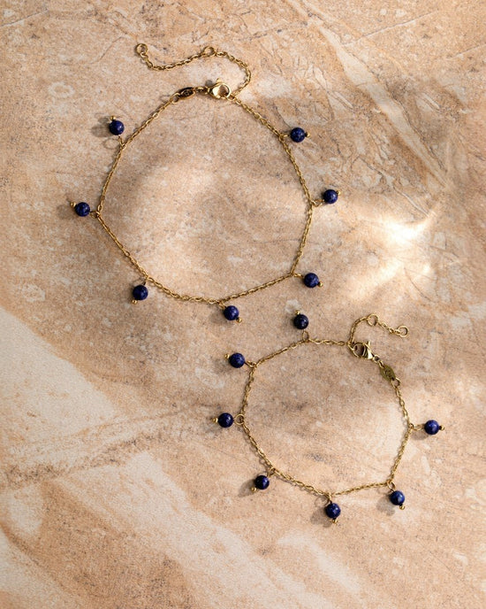 Blue Bay Anklet gold