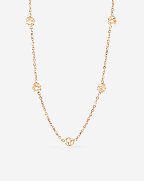 Boho Coin Necklace Rose Gold