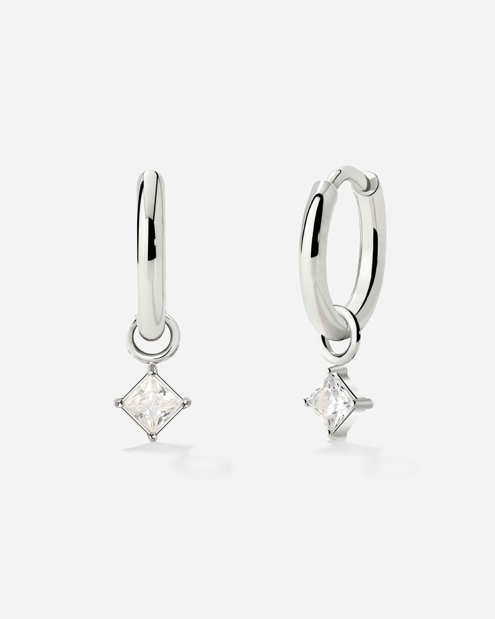 North Star Hoop Set Small Silver