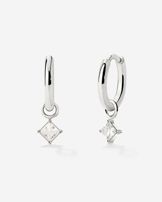 North Star Hoop Set Small Silver