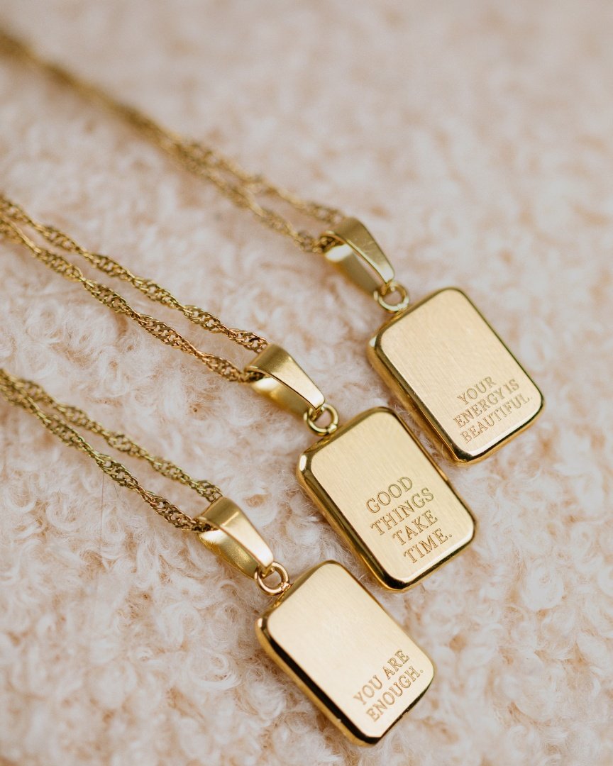 Good things take time Necklace Rose Gold