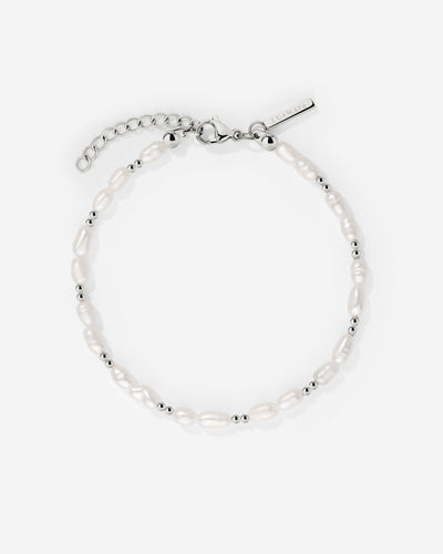 Summertime Pearl Bracelet Silver