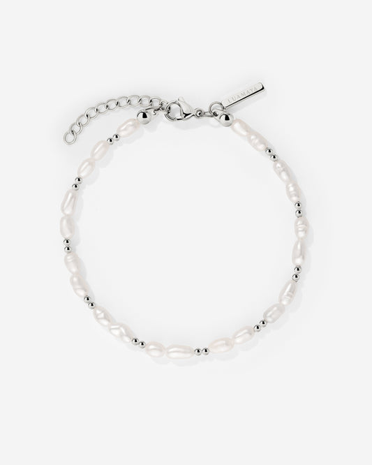 Summertime Pearl Bracelet Silver
