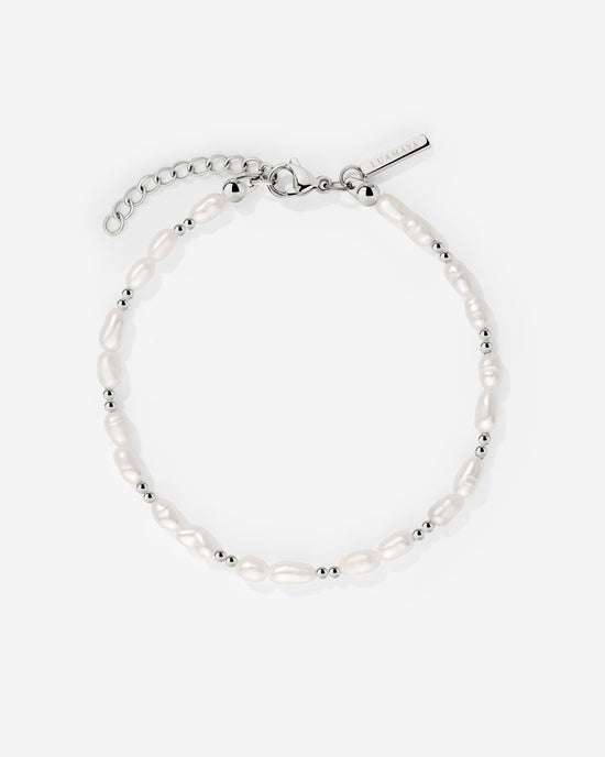 Summertime Pearl Bracelet Silver
