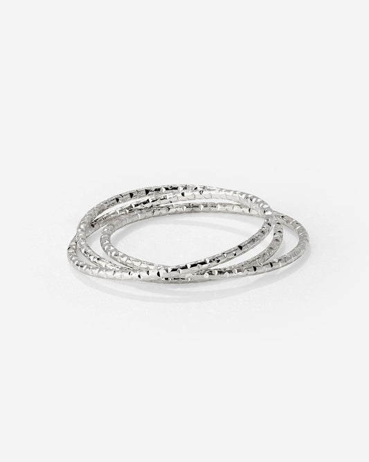 Prism Trio Ring Silver