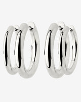 Chunky Lover Hoop Set Maxi Silver