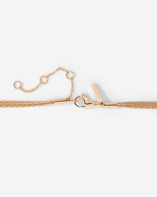Cascade Layer Necklace Rose Gold