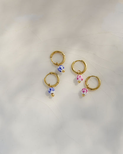Painted Blue Hoop Set Small