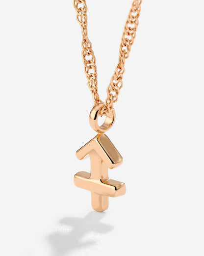 Sagittarius Bubble Necklace Rose Gold