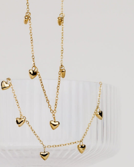 Lovely Heart Choker Silver
