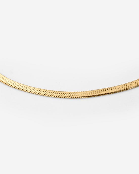 Slim Herringbone Anklet