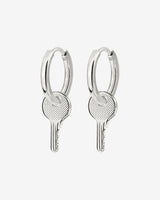 Low-key Hoop Set Small Silver