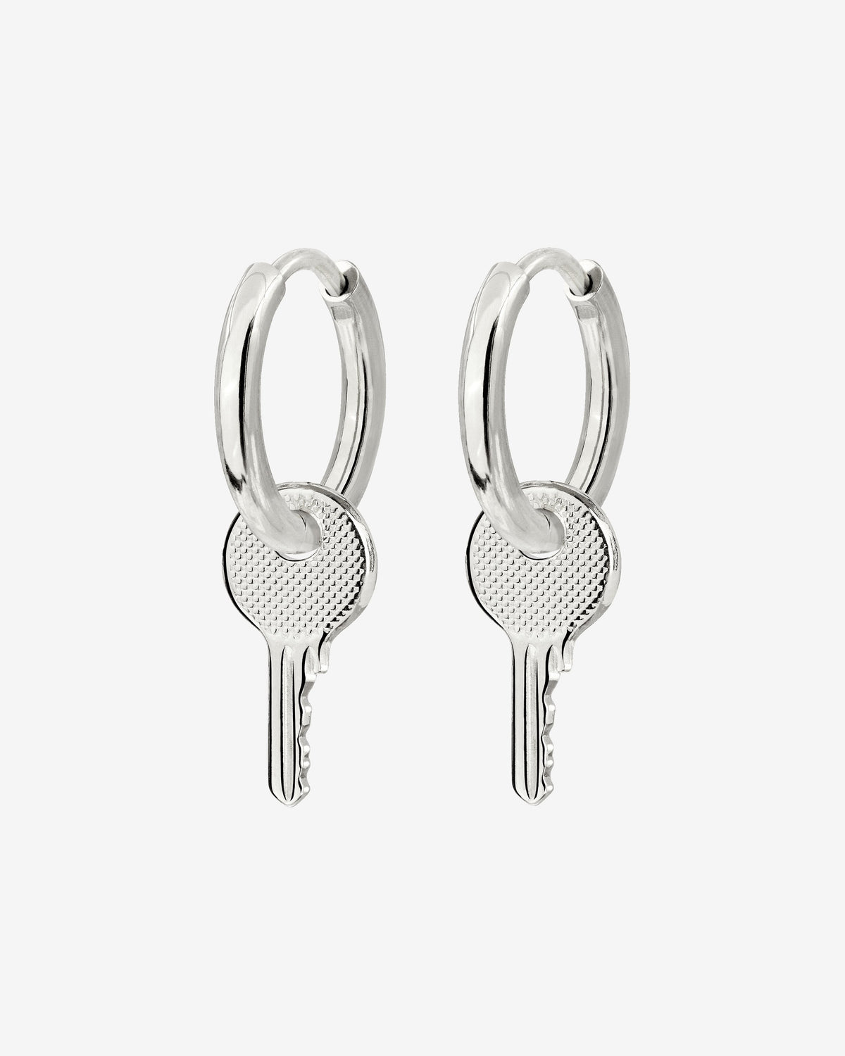 Low-key Hoop Set Small Silver