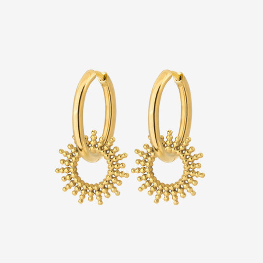 Sunny Hoop Set Medium Gold