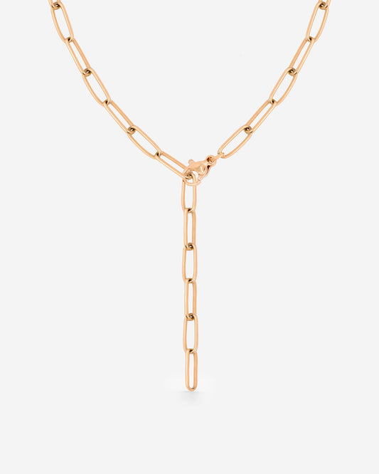 Honey Y-Necklace Rose Gold