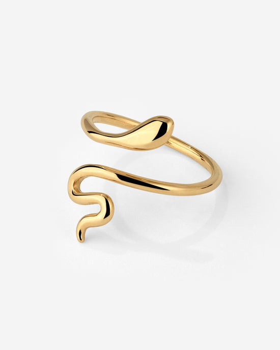 Slim Snake Ring gold