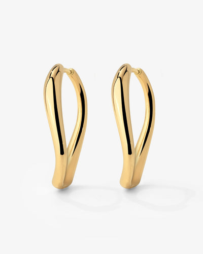 Timeless Oval Hoops gold