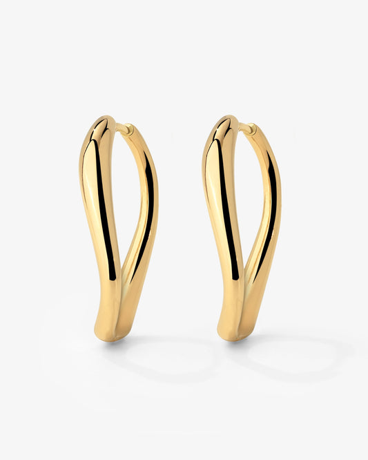 Timeless Oval Hoops gold