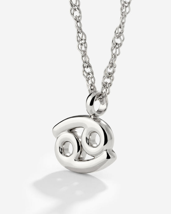 Cancer Bubble Necklace Silver